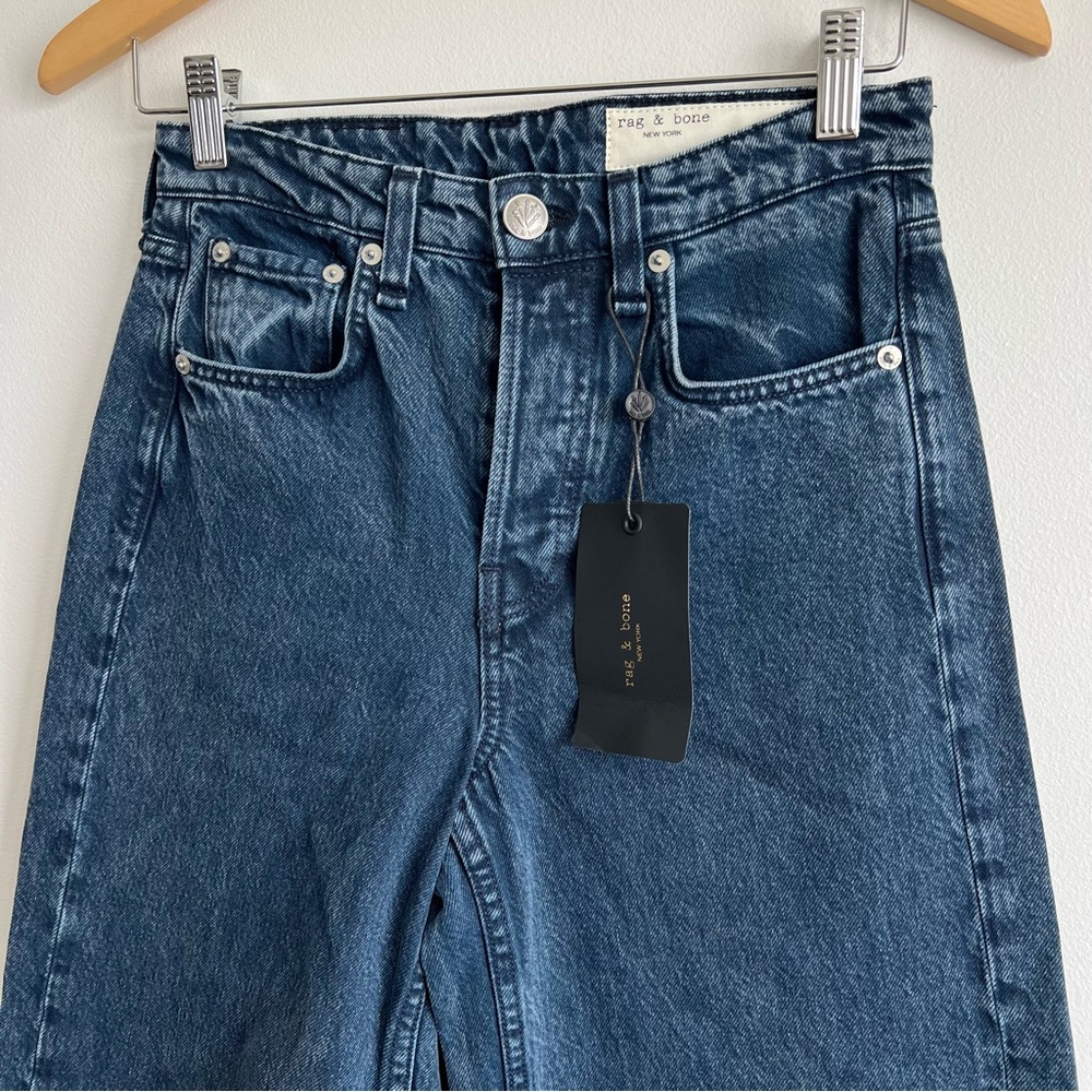 Rag & Bone Maya High Rise Ankle Wide Leg Jeans 26” inseam - Picture 3 of 5